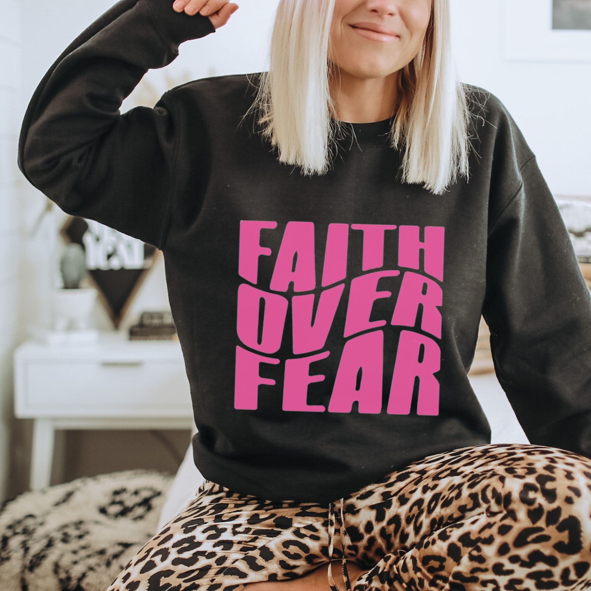 Faith over feelings sweatshirt on sale